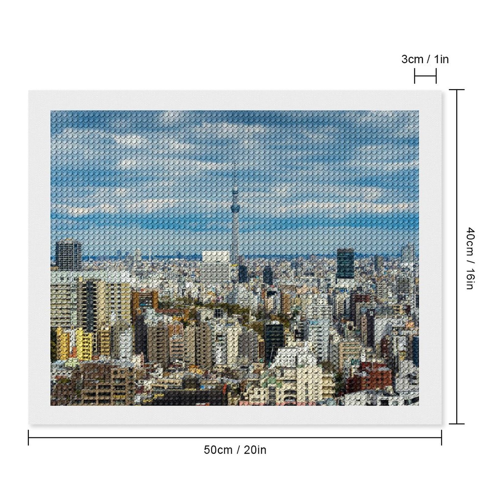 Amazon | ダイヤモンドアート キット 東京スカイツリー ダイアモンド